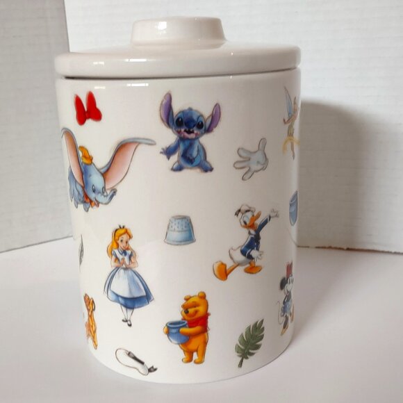 Disney 100 Years of Magic 100th Multi Character Ceramic Canister 2001 - Picture 2 of 7